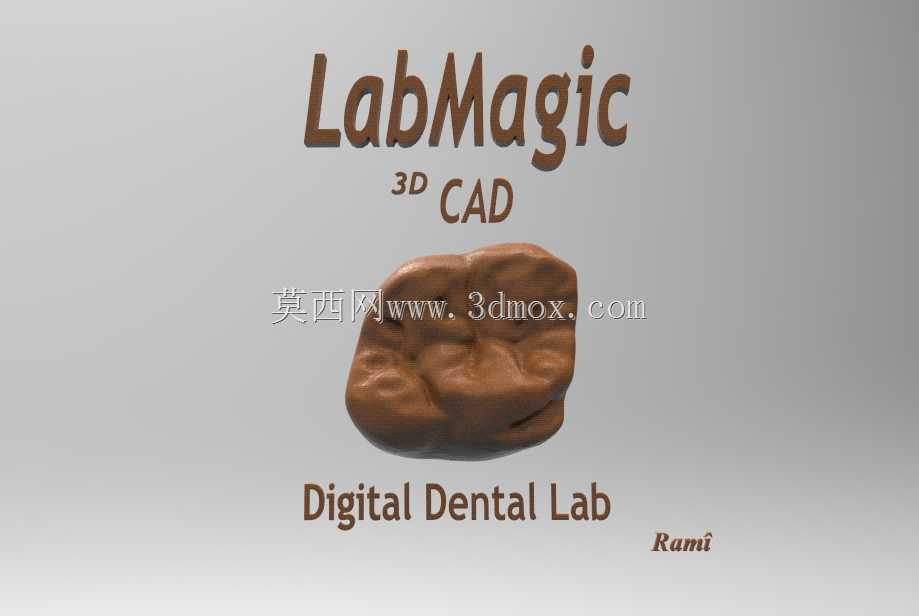 3D徽标(LabMagic 3D CAD)\u0026数字第一磨牙冠