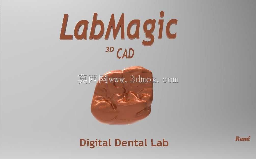 3D徽标(LabMagic 3D CAD)\u0026数字第一磨牙冠