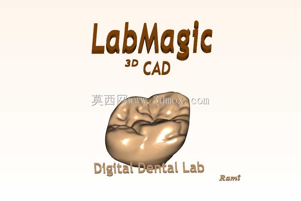3D徽标(LabMagic 3D CAD)\u0026数字第一磨牙冠
