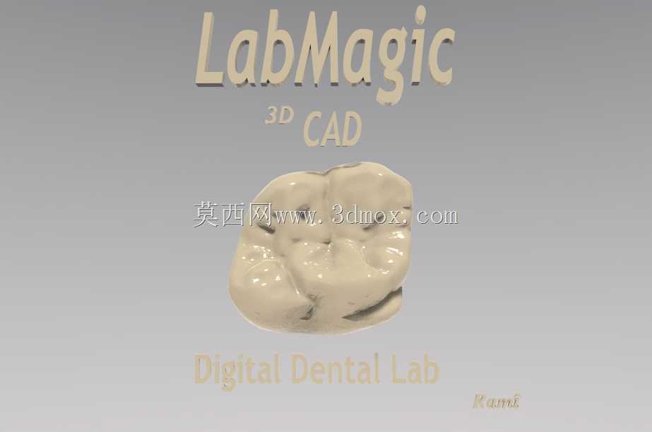 3D徽标(LabMagic 3D CAD)\u0026数字第一磨牙冠