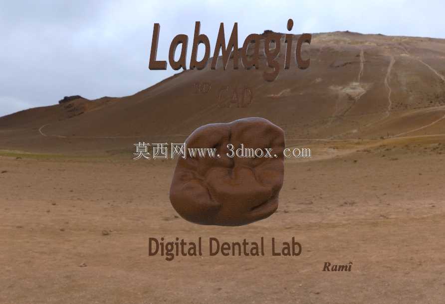 3D徽标(LabMagic 3D CAD)\u0026数字第一磨牙冠