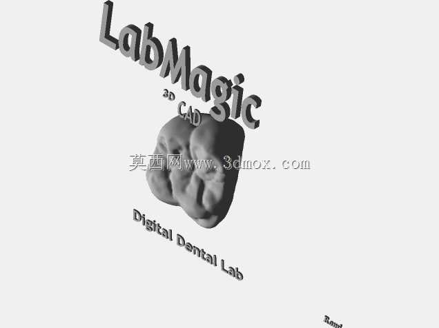 3D徽标(LabMagic 3D CAD)\u0026数字第一磨牙冠