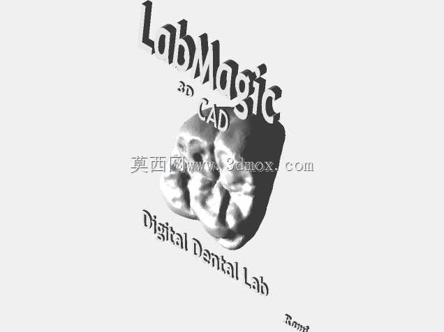 3D徽标(LabMagic 3D CAD)\u0026数字第一磨牙冠