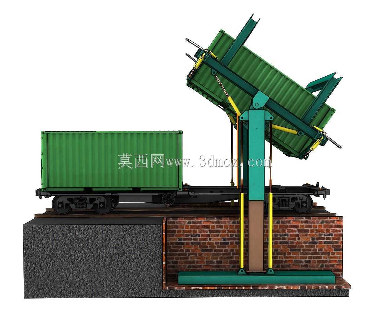 铁路20f集装箱倾卸装载机