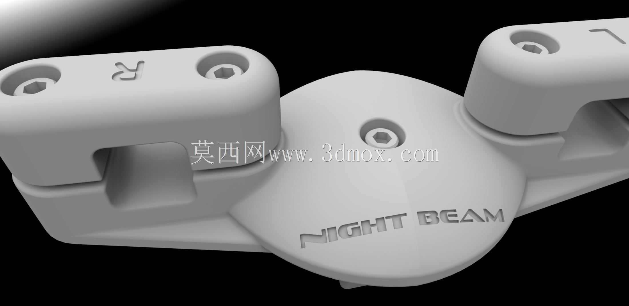 夜光3D可打印手电筒支架