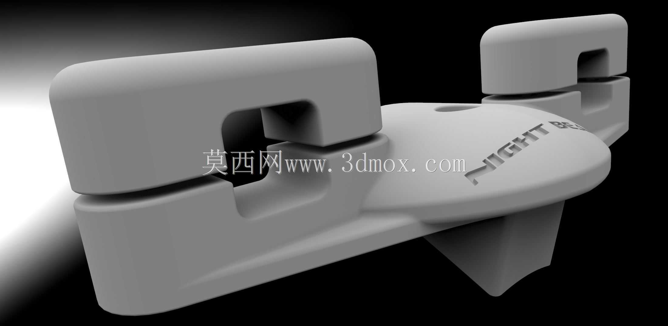 夜光3D可打印手电筒支架