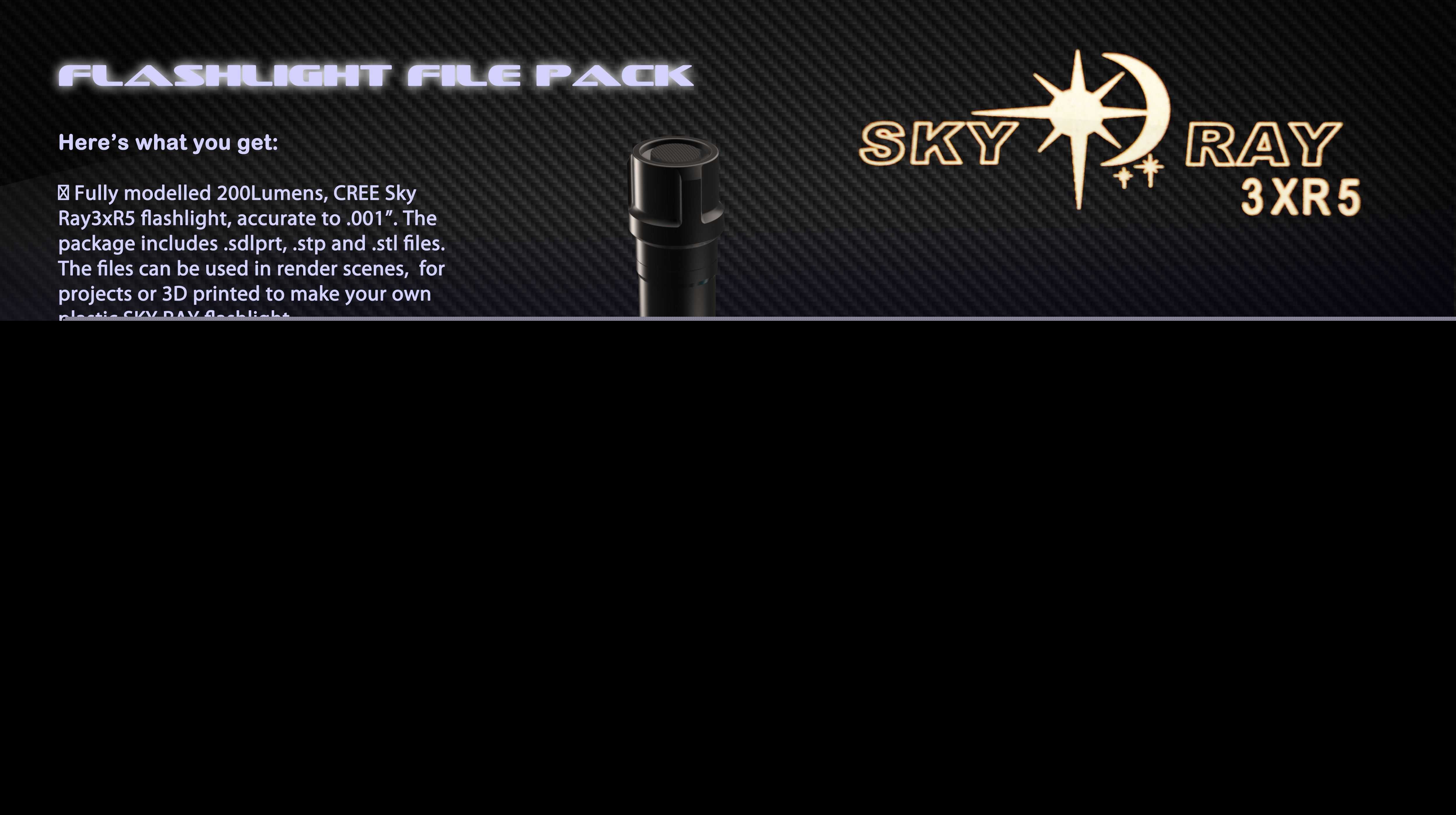 CREE SKYRAY 2000流明手电筒
