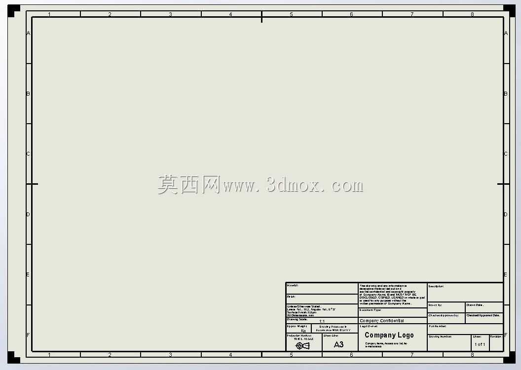 SolidWorks图形模板