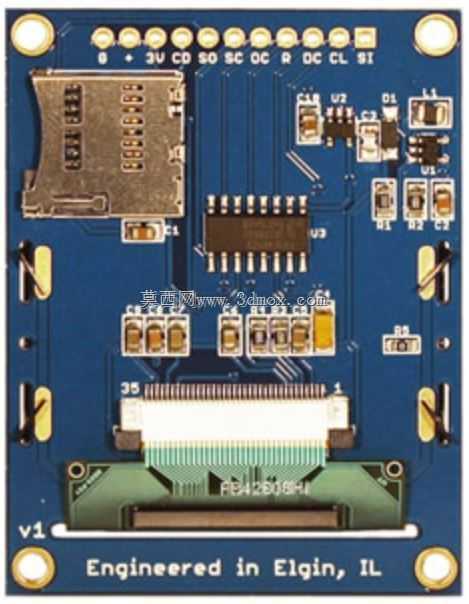 160 x 128����1.69Ӣ��18λ��ɫOLEDͼ����ʾ��