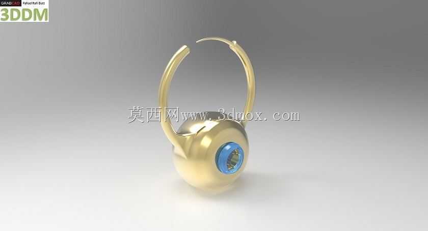 耳环3D打印就绪