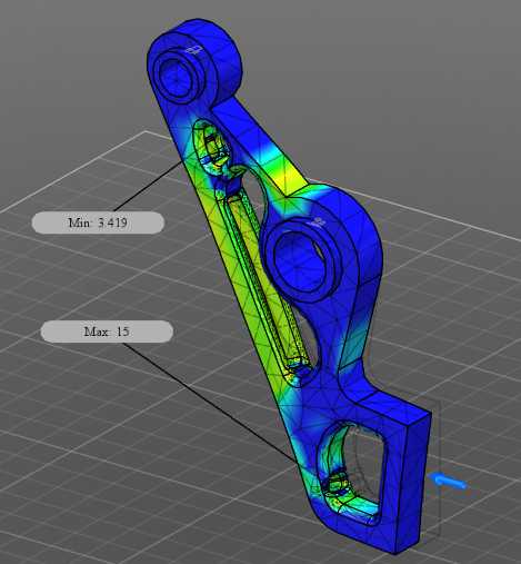 Autodesk�����˼гֱ������ս��Ŀ6 25.35 Kg����СFOS=3.42