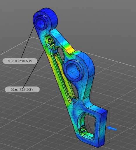 Autodesk�����˼гֱ������ս��Ŀ6 25.35 Kg����СFOS=3.42