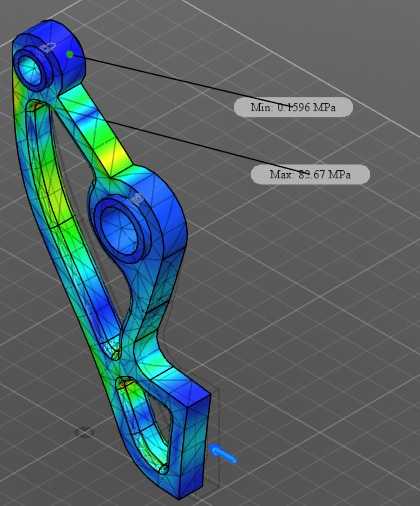 Autodesk�����˼гֱ������ս��Ŀ04 29.67 Kg����СFOS=3.03