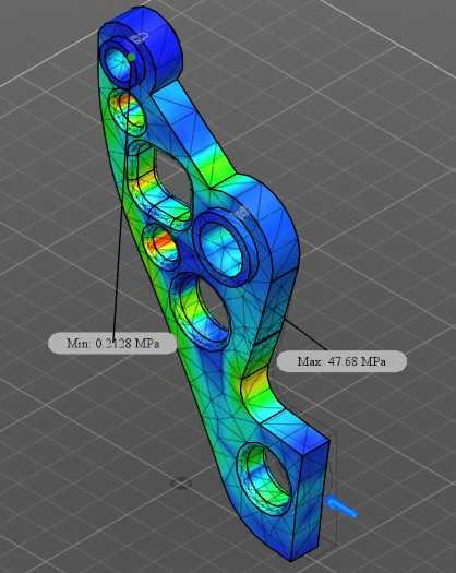 Autodesk�����˼гֱ������ս��Ŀ03 35.26 Kg����СFOS=5.21