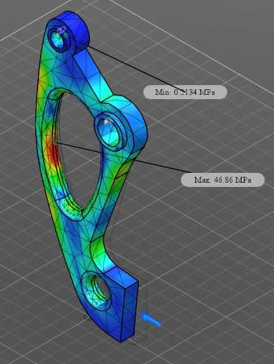Autodesk�����˼гֱ������ս��Ŀ02 50.42 Kg����СFOS=4.417