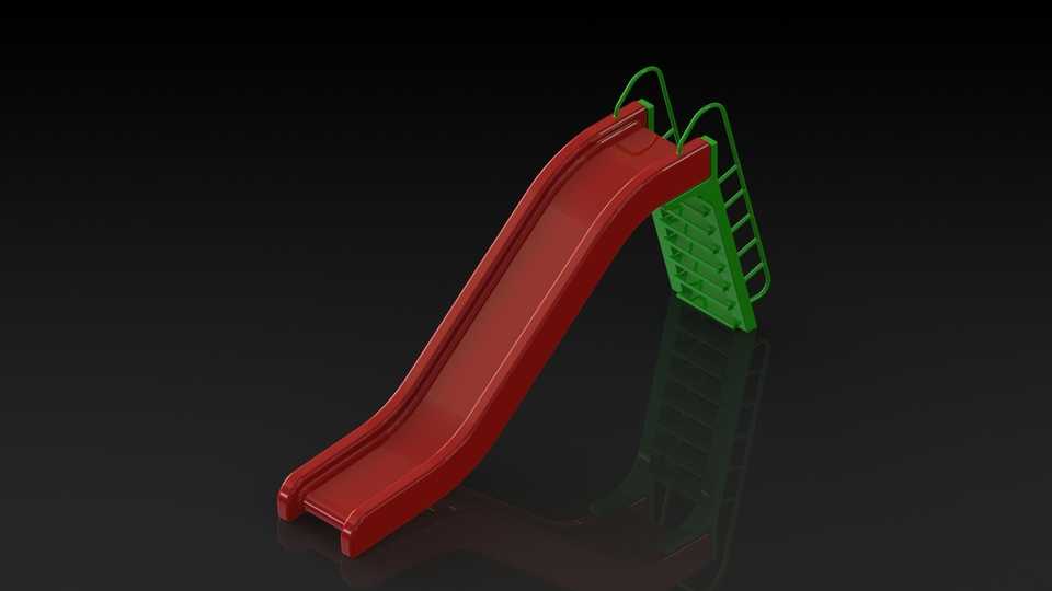 教程:如何在solidworks中为户外/室内儿童建模公园幻灯片