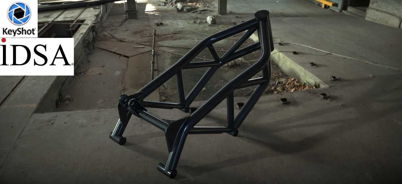 用于IDSA“CAD”(颜色辅助设计)渲染挑战的杜卡迪hypermotard框架