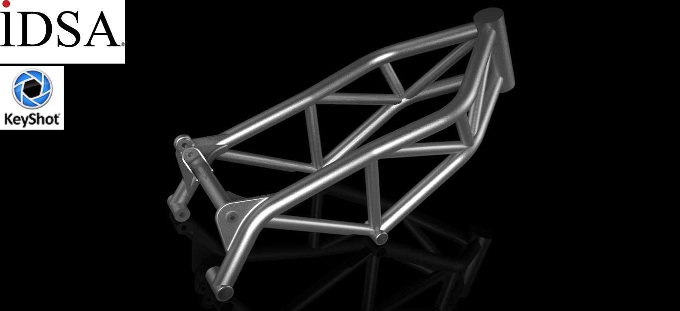 用于IDSA“CAD”(颜色辅助设计)渲染挑战的杜卡迪hypermotard框架