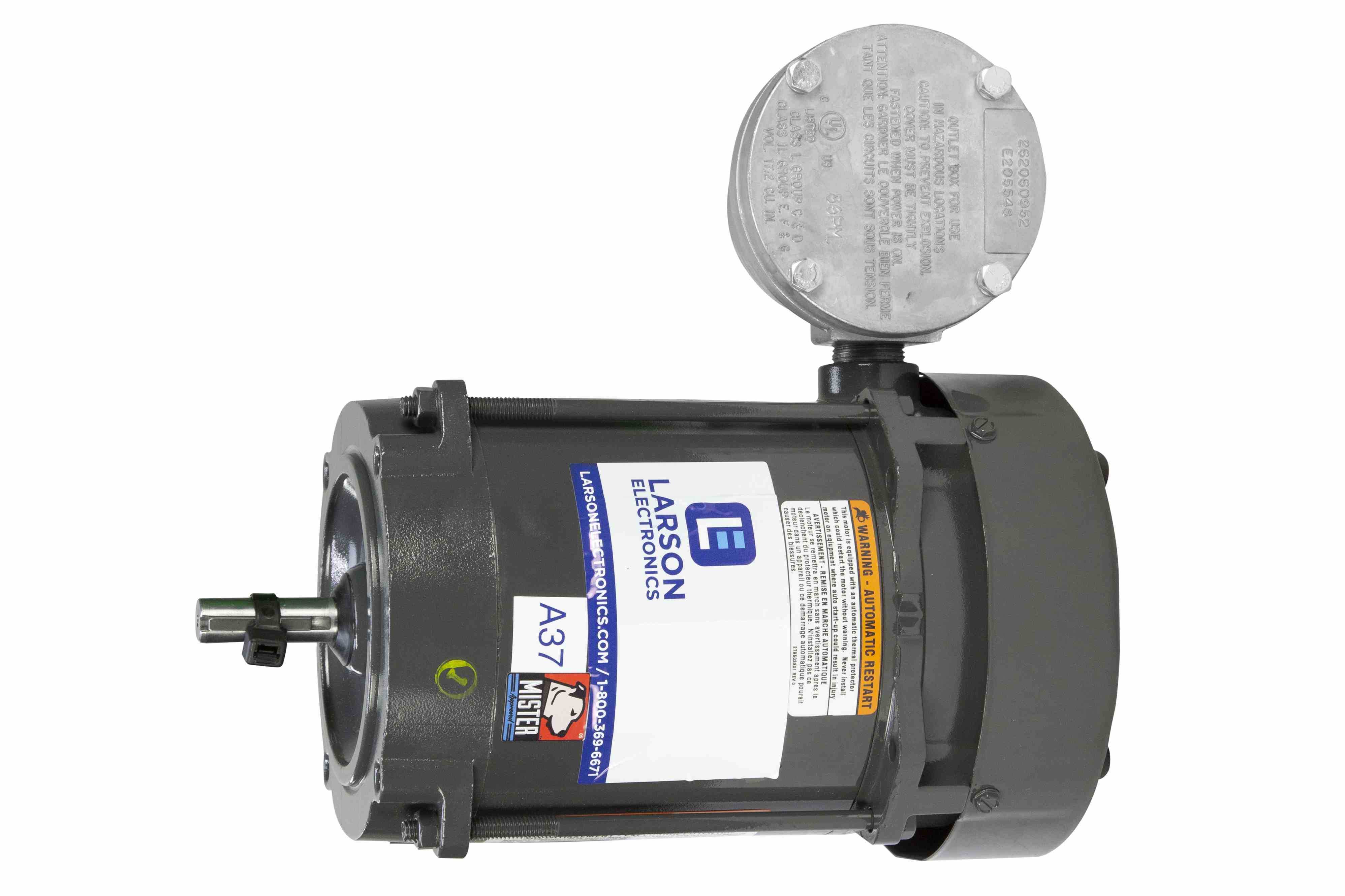 2马力防爆电机-I类,II类-480V 3PH 60Hz,2.7 FLA-1500 RPM-C面/脚安装