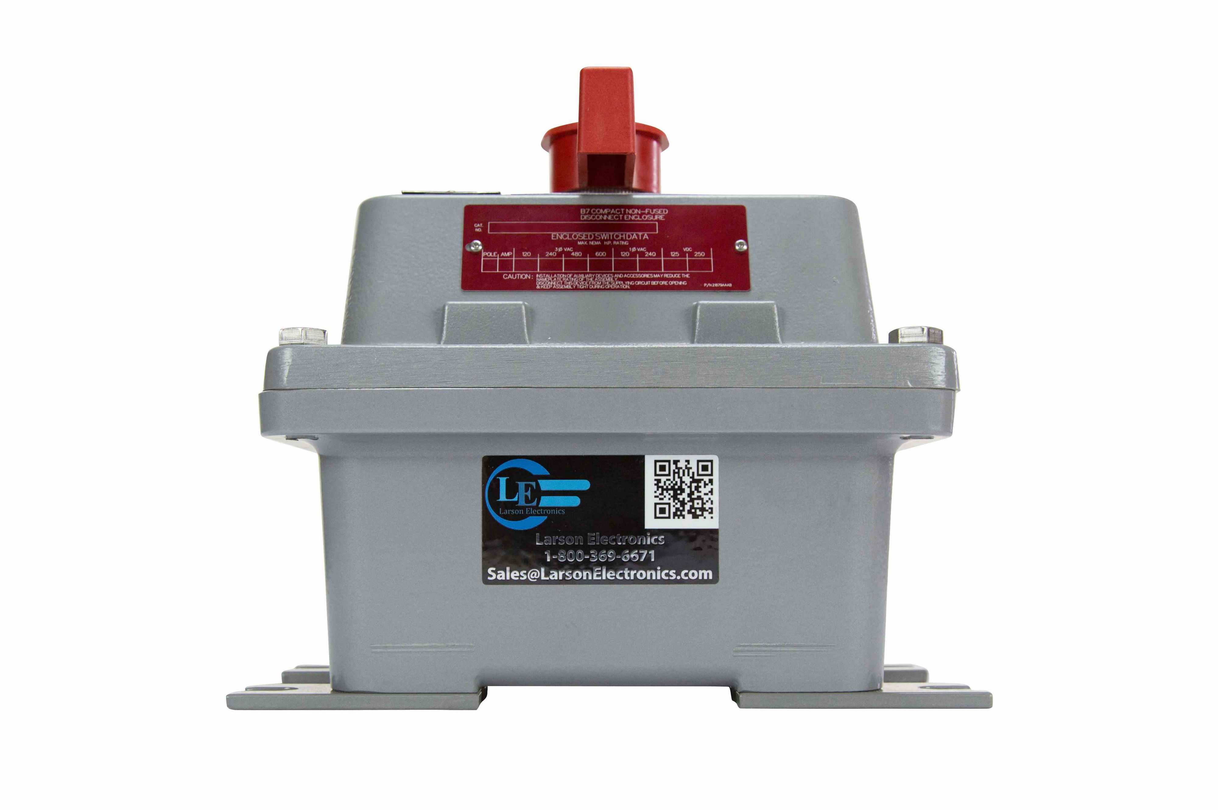 30A防爆开关-I、II、III级-480V 3PH-20 HP额定值-NEMA