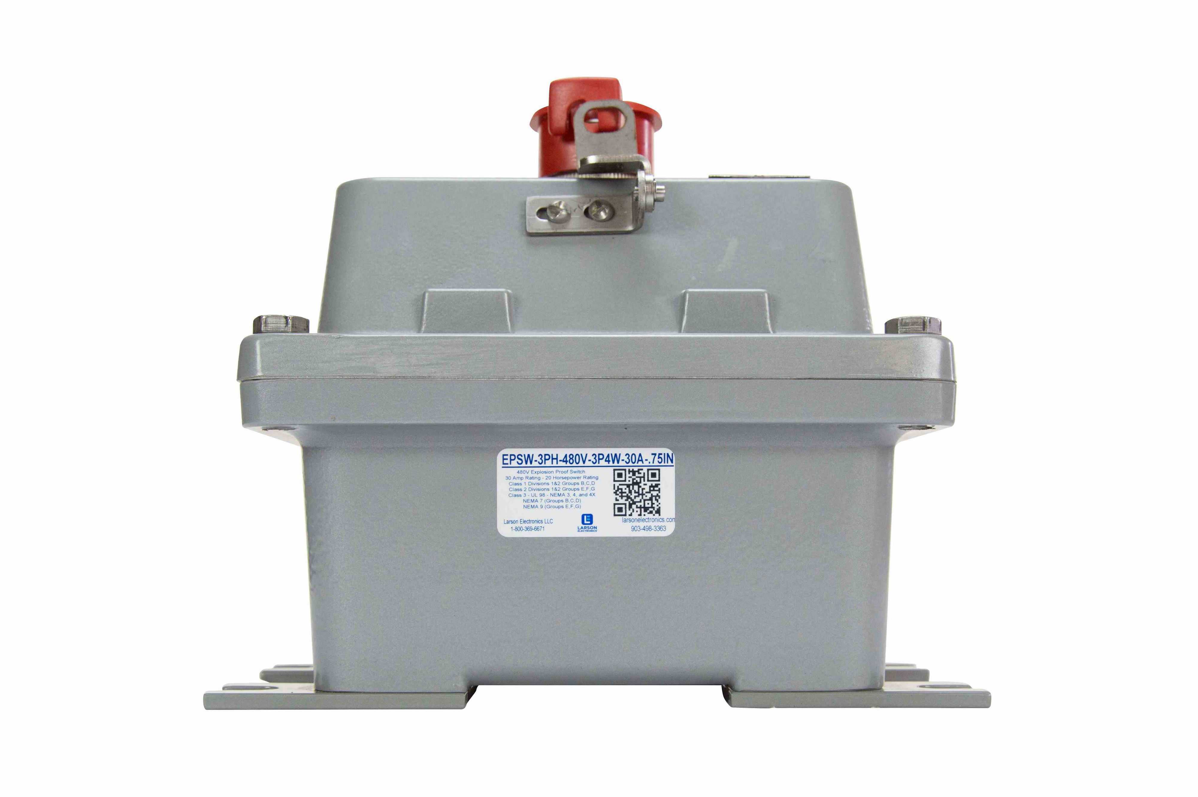 30A防爆开关-I、II、III级-480V 3PH-20 HP额定值-NEMA