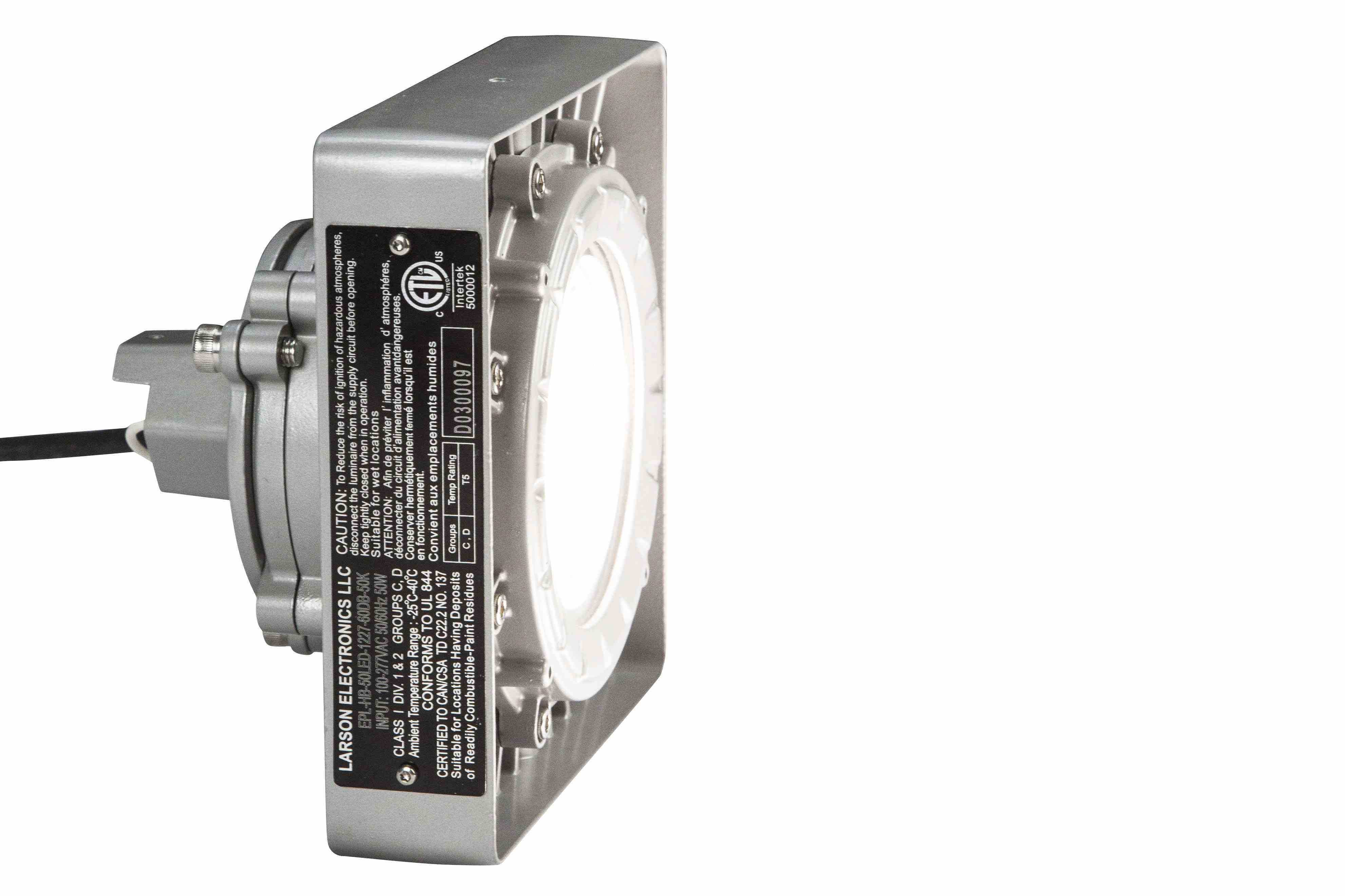 50W防爆低间距LED灯具-批准喷漆室-7000流明-T5-180°光束角度