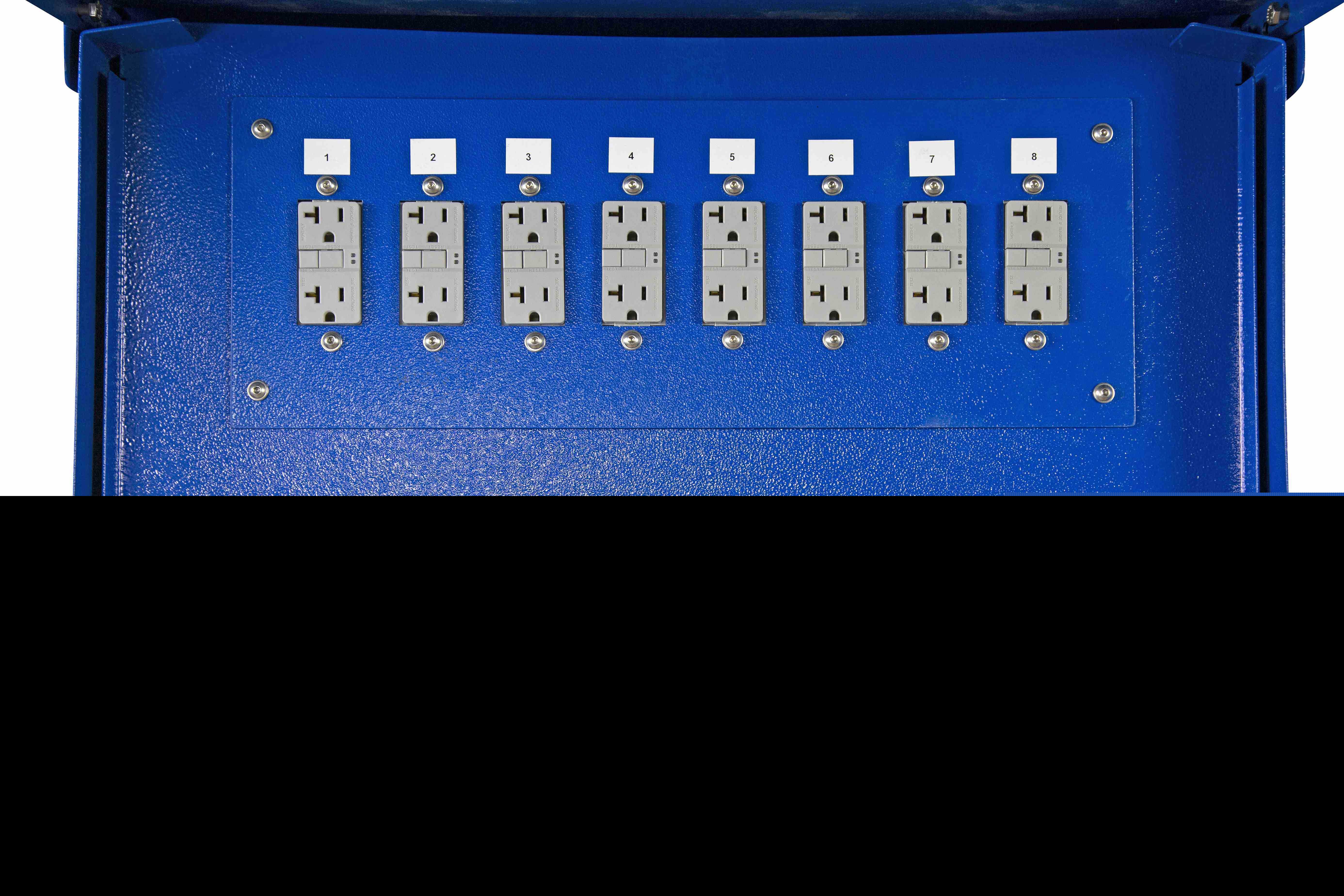 移动配电盘-208Y/120V 3PH-(4)插座,凸轮锁输入-N3R