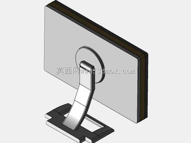 惠普宽屏液晶桌面显示器结构设计