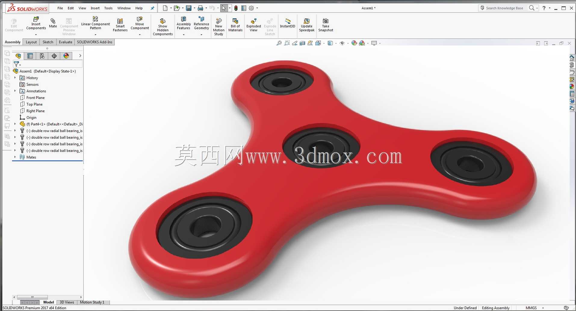 教程:fidget微调器(Solidworks)