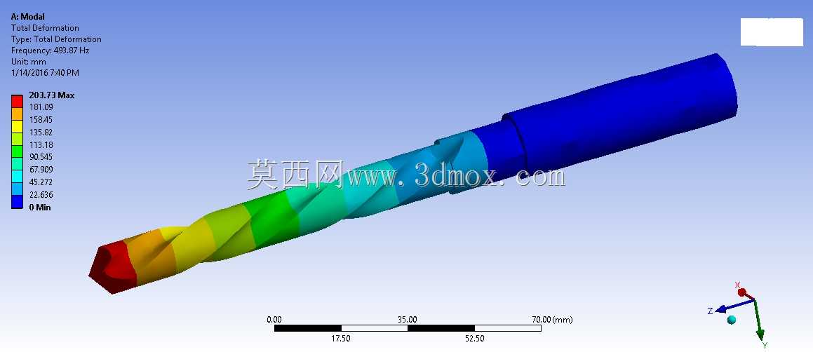 钻具的模态分析