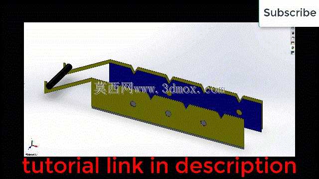 solidworks中的杆件输送机构