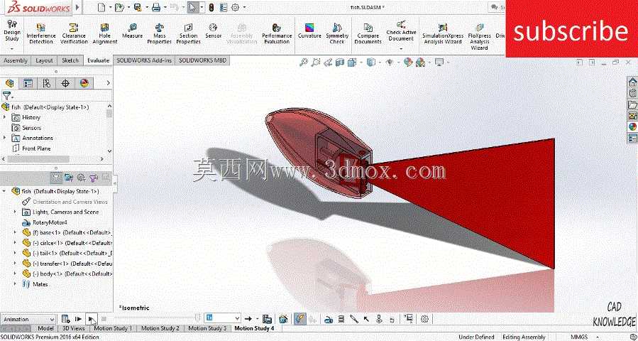 solidworks�е�Fish-mehanism���