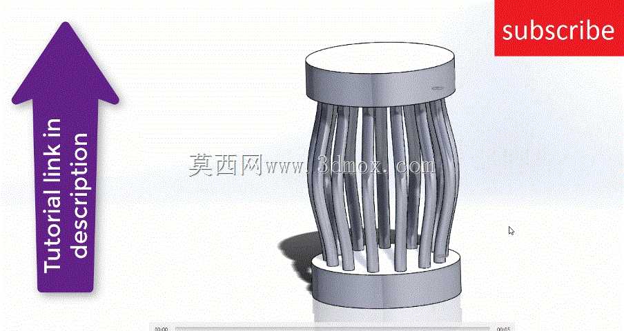 solidworks动画中加载下的杆件变形