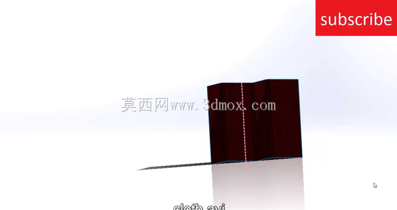 solidworks中的简单布料折叠动画