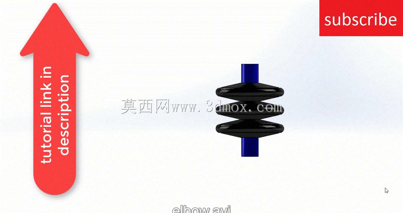 solidworks中的波纹管设计