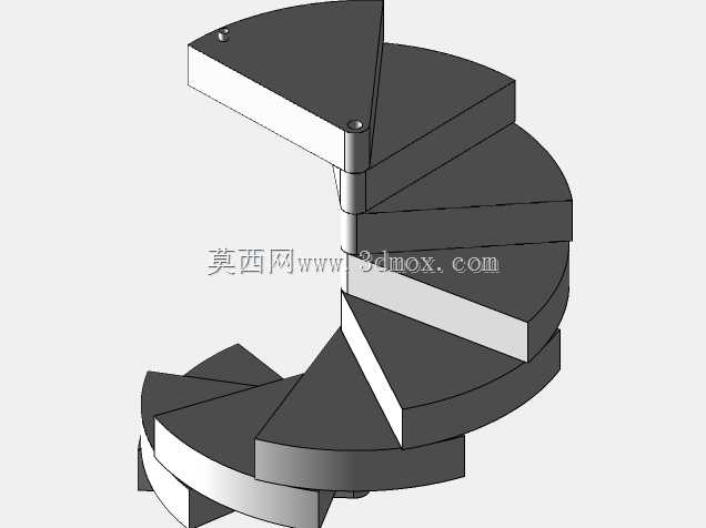 solidworks中的螺旋折叠楼梯