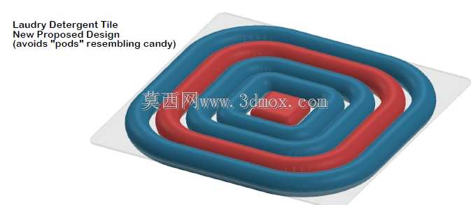 洗衣粉盒重新设计成瓷砖