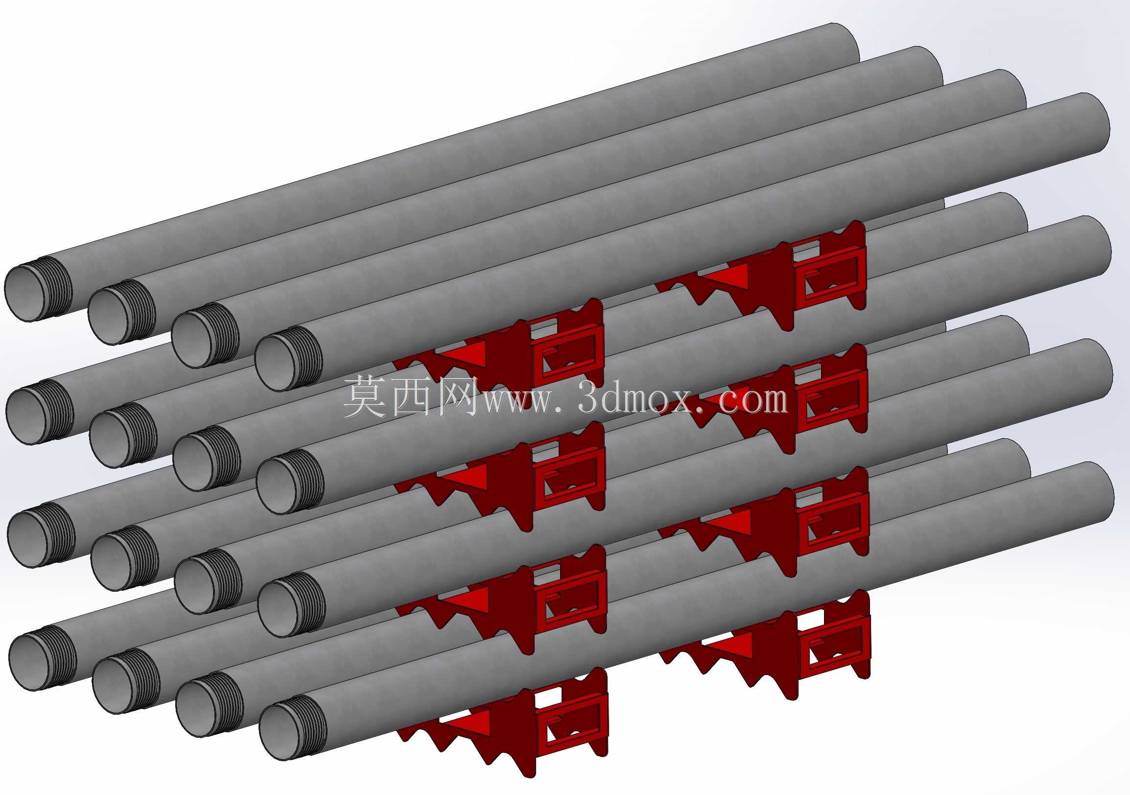 饲料管、可开发管和机械手夹