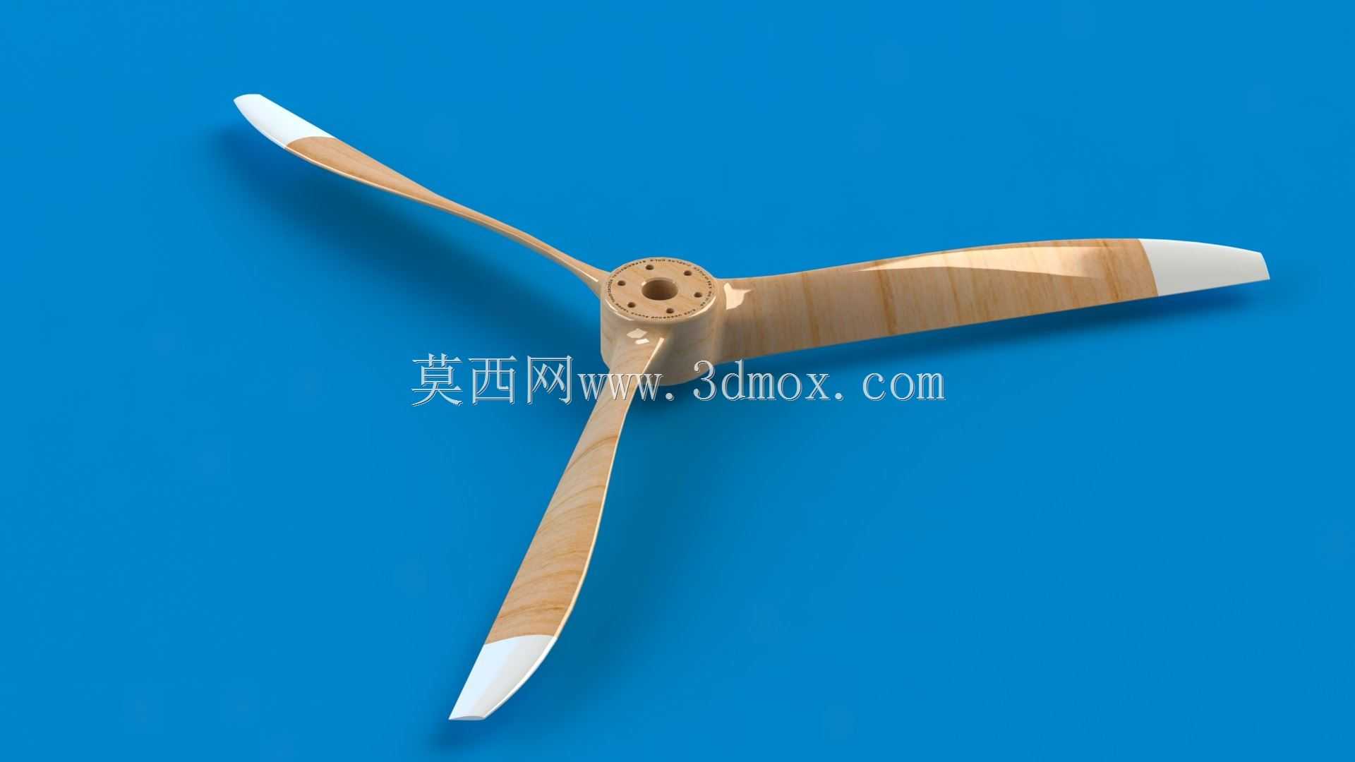 层流截面64英寸直径x 52英寸螺距3叶片木制拖拉机螺旋桨