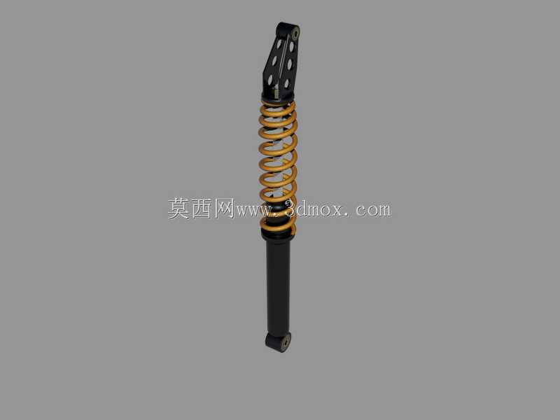 后减震器、螺旋弹簧和壳体