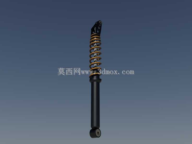 后减震器、螺旋弹簧和壳体