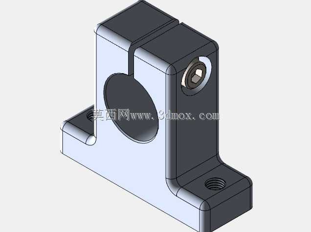 25mm铝SK-25钢轨直线运动轴支架