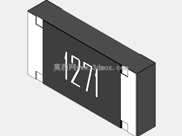 高精度1206(3216)系列片式电阻器3D模型