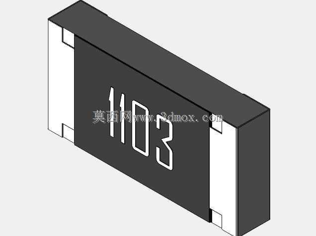 高精度1206(3216)系列片式电阻器3D模型