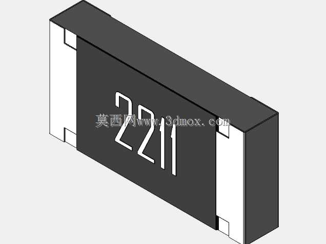 高精度1206(3216)系列片式电阻器3D模型