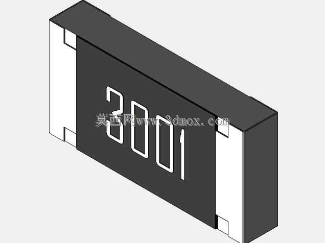 高精度1206(3216)系列片式电阻器3D模型