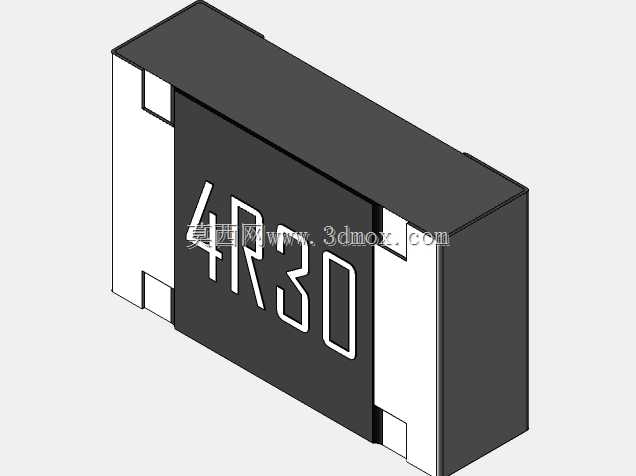 高精度0805(2012)系列片式电阻器3D模型