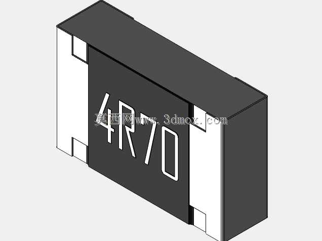 高精度0805(2012)系列片式电阻器3D模型