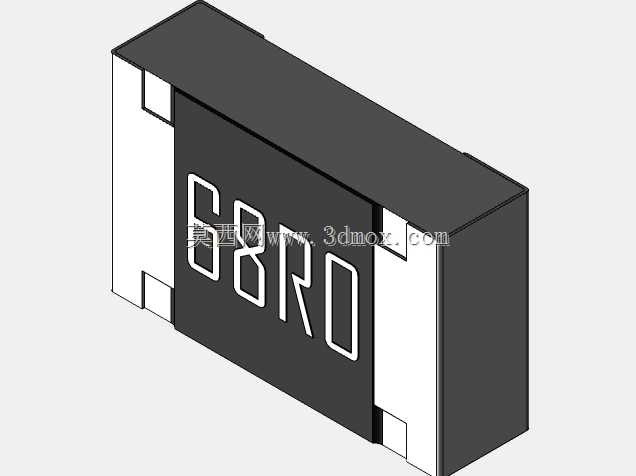 高精度0805(2012)系列片式电阻器3D模型