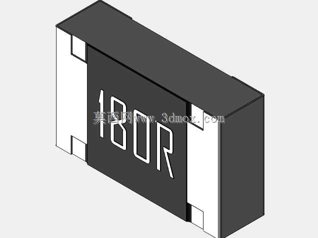 高精度0805(2012)系列片式电阻器3D模型